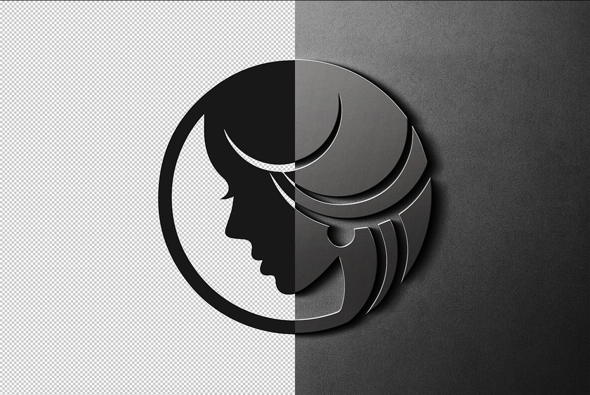 Stylish Steel Sign Mockup 8