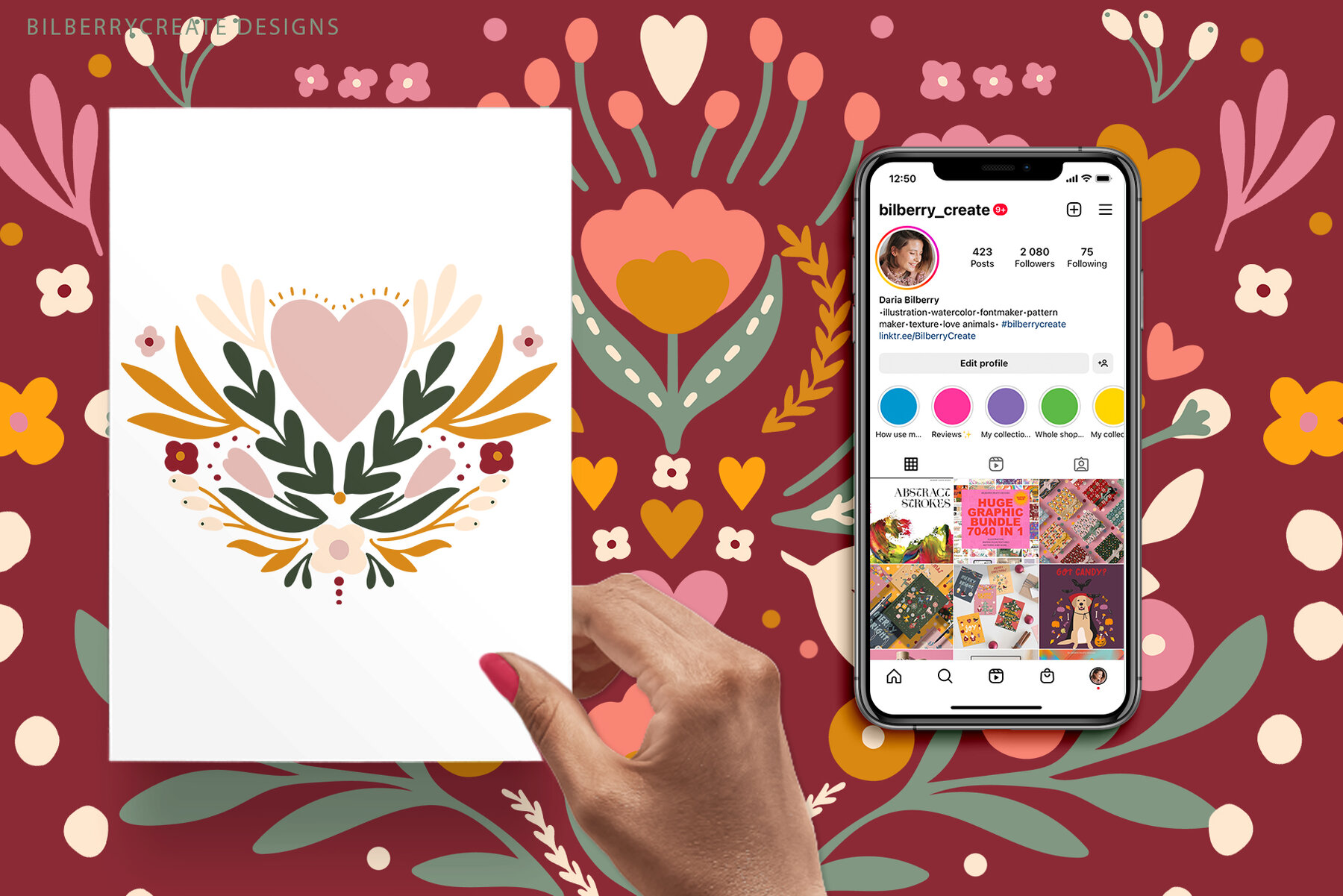 Valentine Ornaments Art Set 4