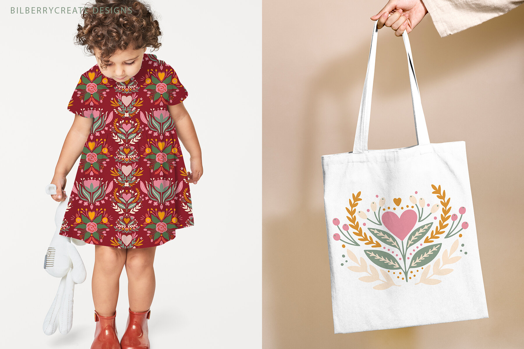 Valentine Ornaments Art Set 6