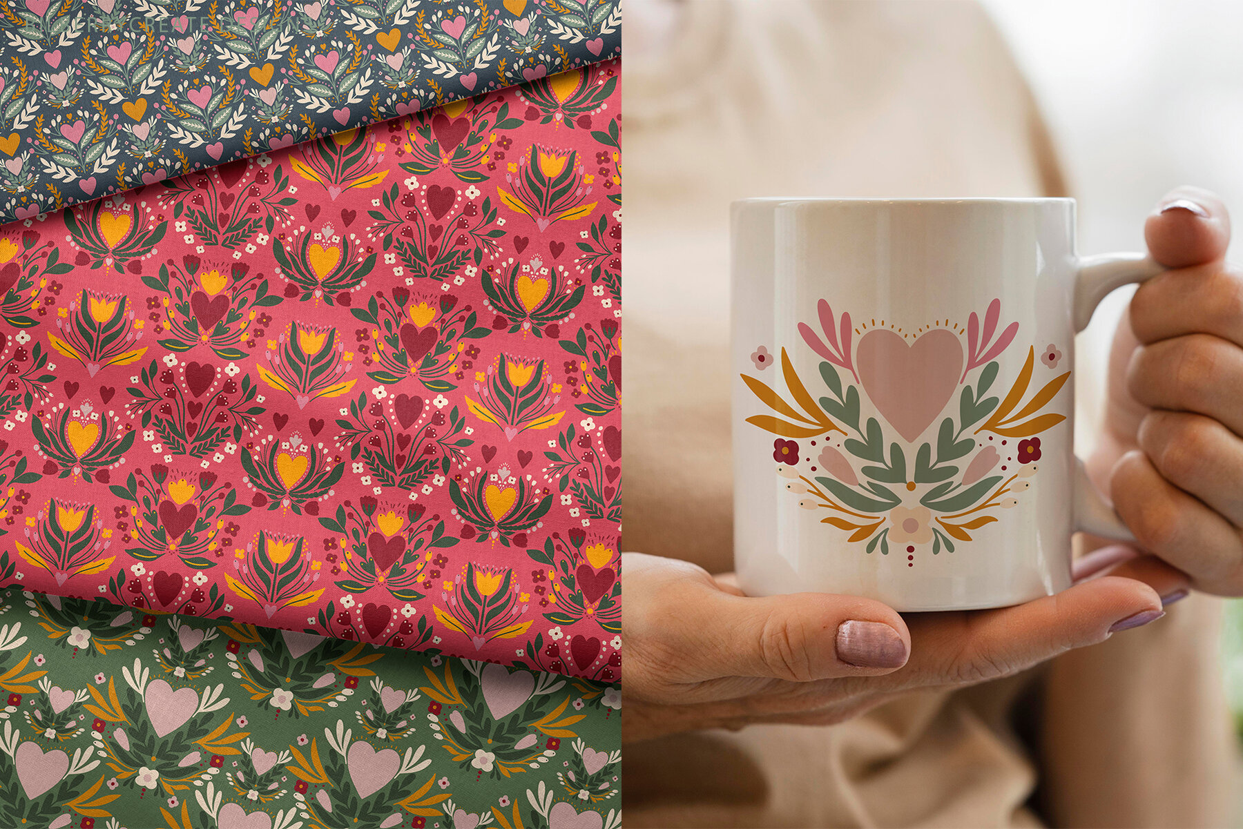 Valentine Ornaments Art Set 12