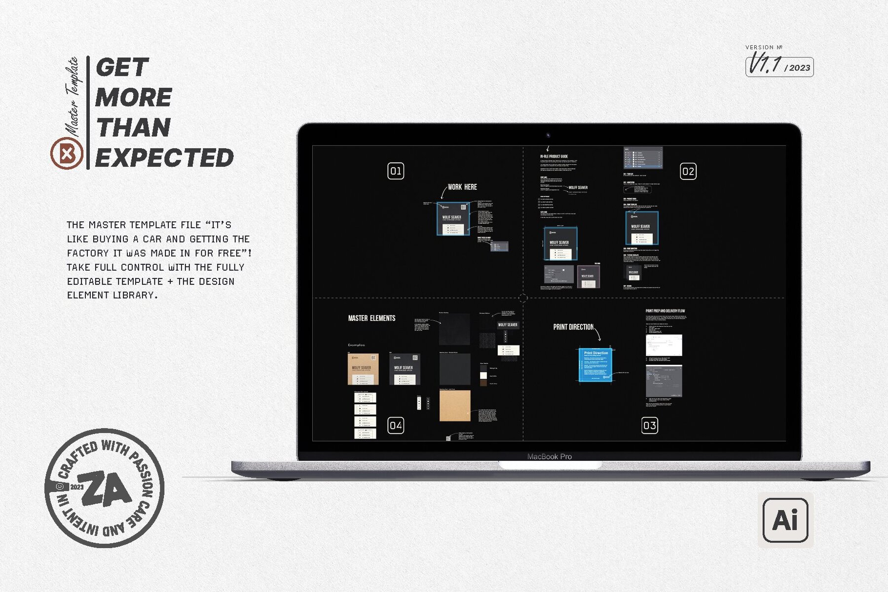 Minimalist Square Business Card Design Template 5