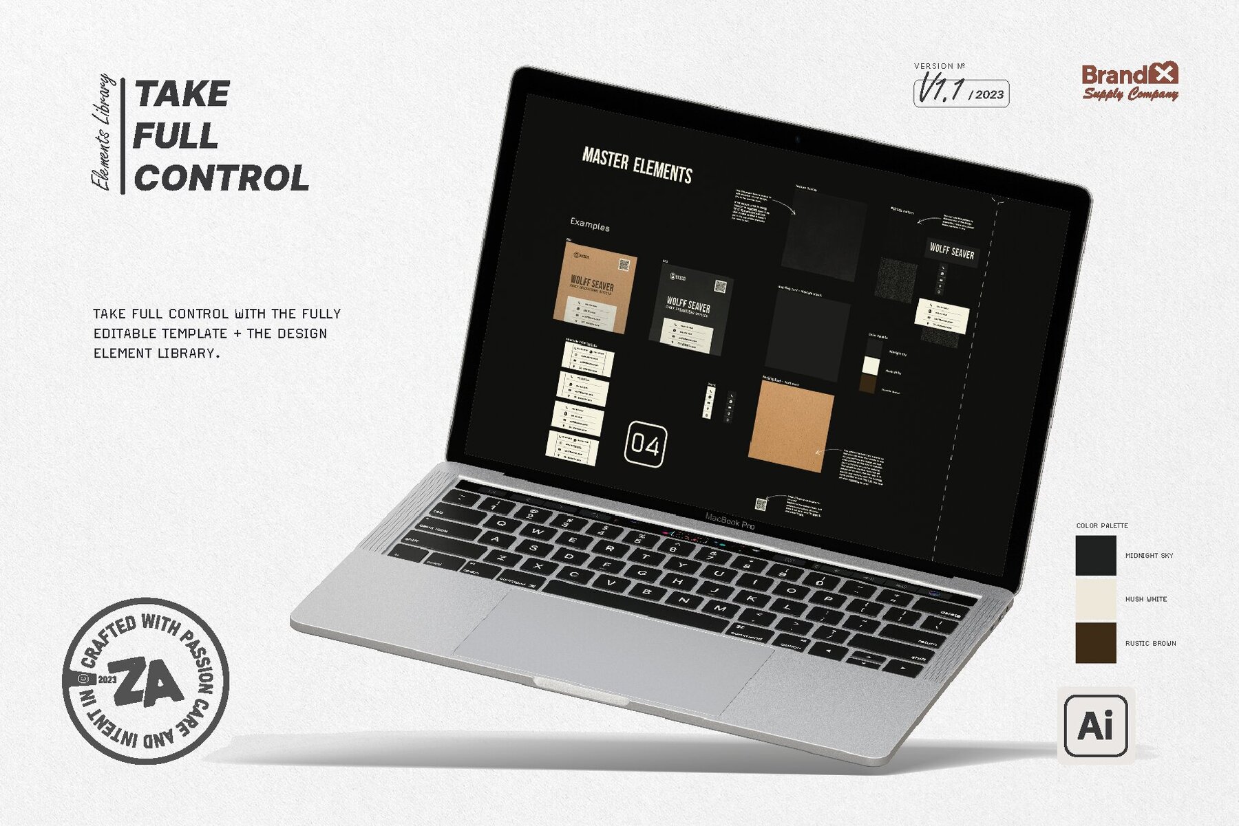 Minimalist Square Business Card Design Template 9