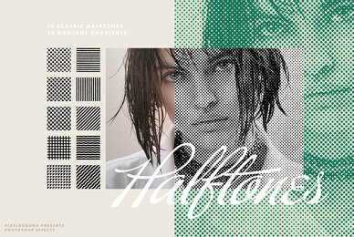 Classic Halftone Photo Effects