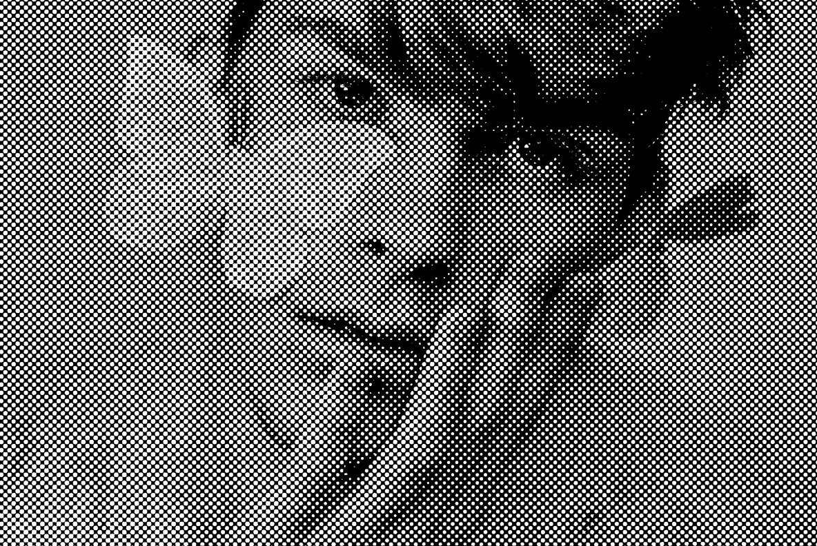 Old Halftone Photo Effect 3