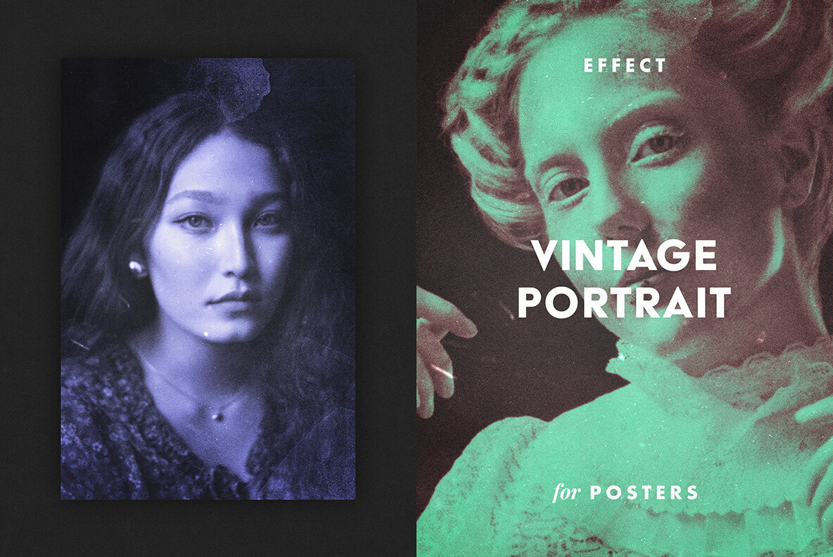 Vintage Portrait Poster Effect 1