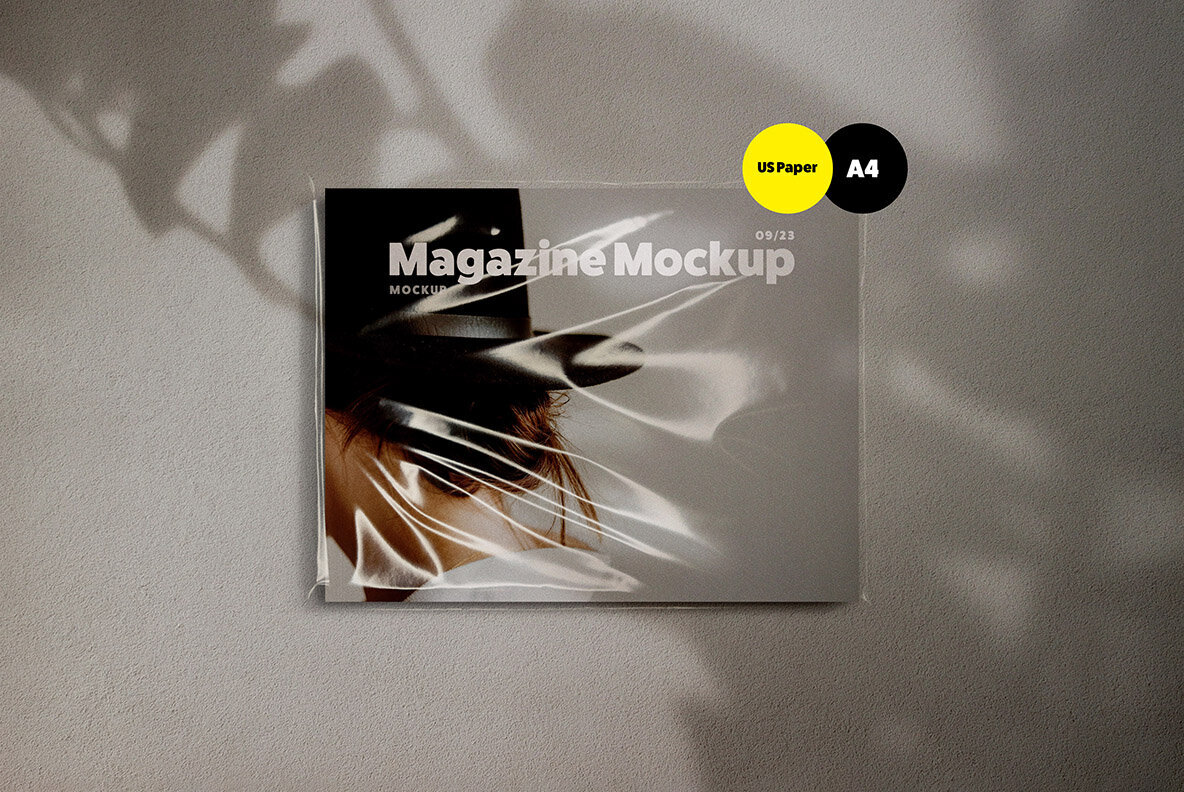 US Paper   A4 Magazine Mockup 1
