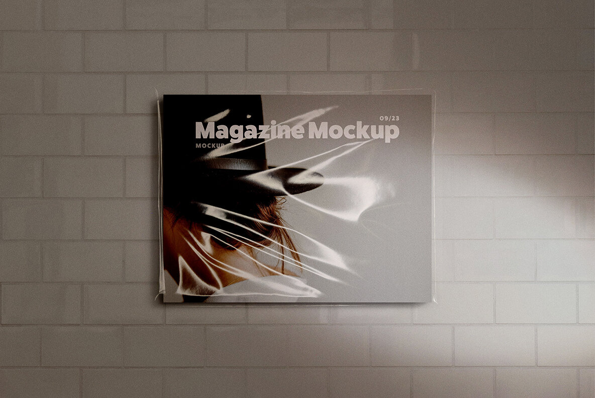 US Paper   A4 Magazine Mockup 3