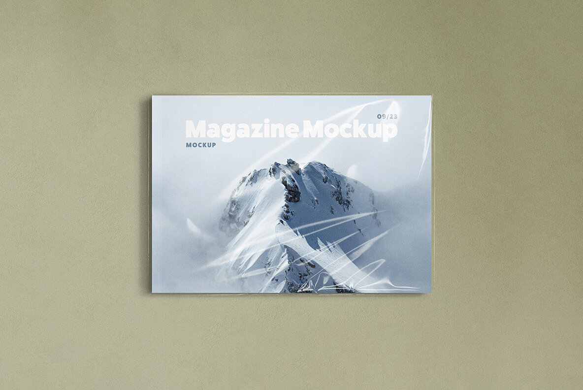 US Paper   A4 Magazine Mockup 4