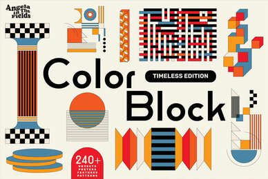 Retro Colour Block Vector Objects