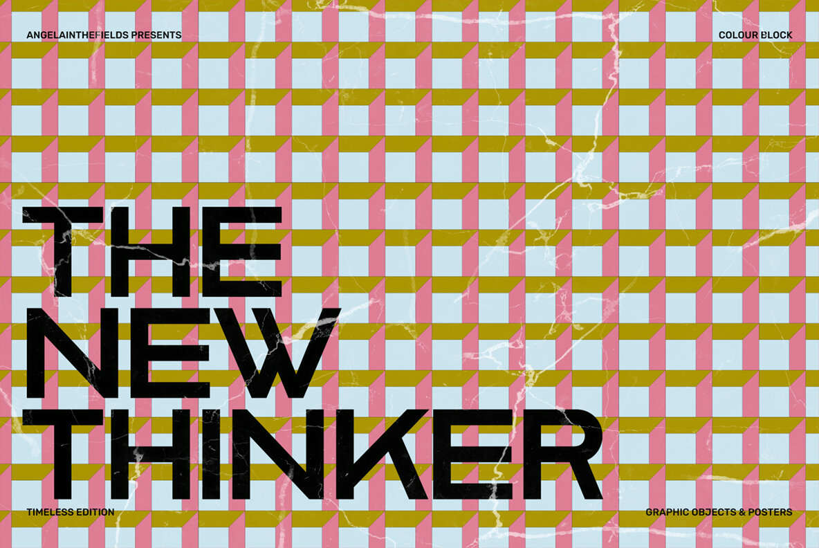 Retro Colour Block Vector Objects 11