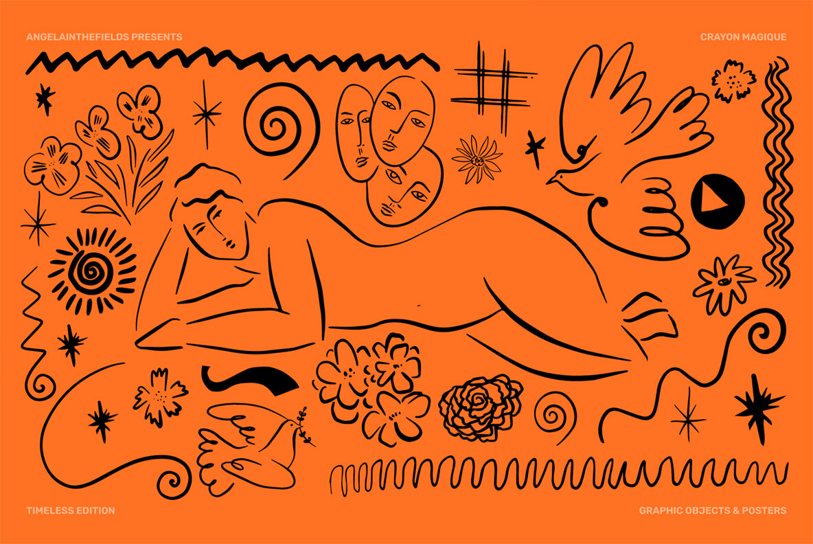 Retro Modern Doodle Art 19