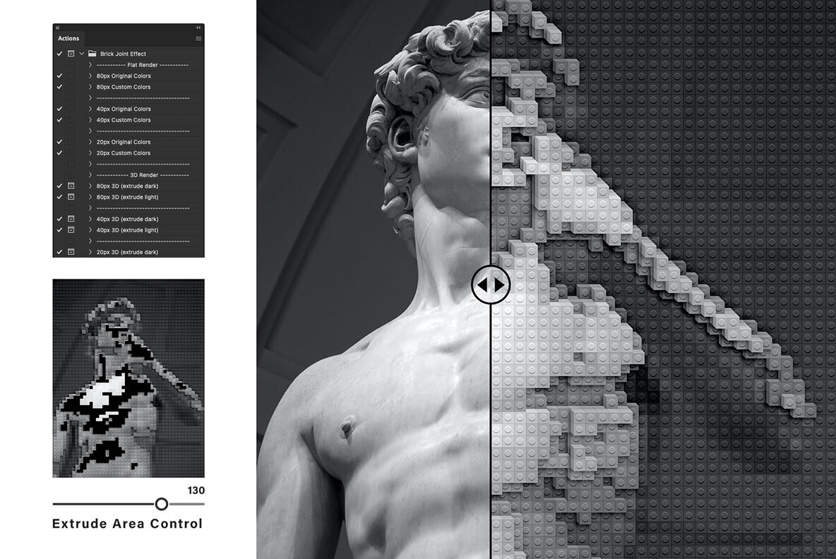 Brick Joint Effect Action 3