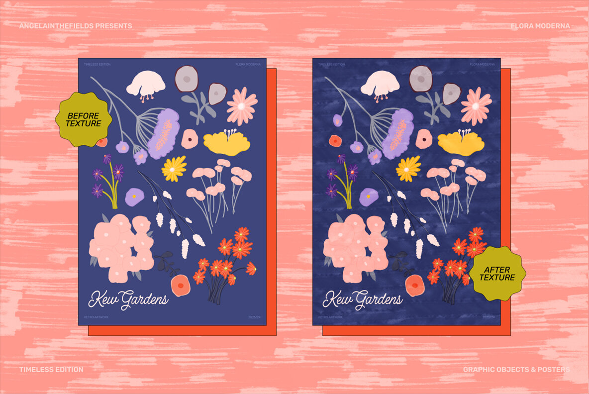 Flora Moderna Vector Clipart 14