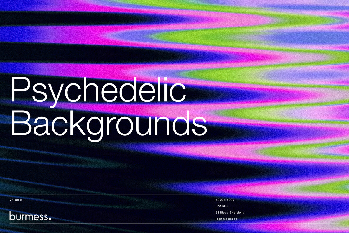 Psychedelic Backgrounds Volume 1 Abstract - YouWorkForThem