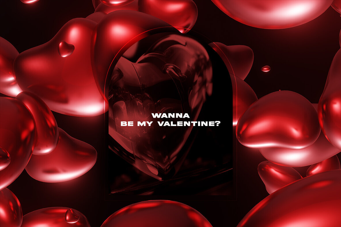 Hearts   3D Renders 2