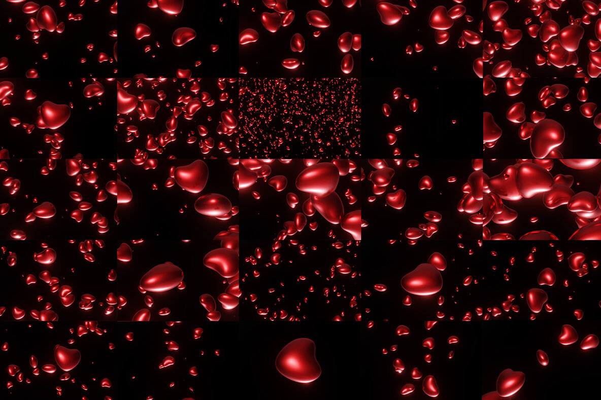 Hearts   3D Renders 6