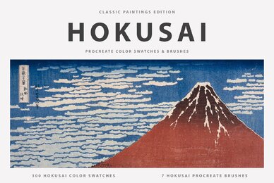Hokusai Procreate Kit