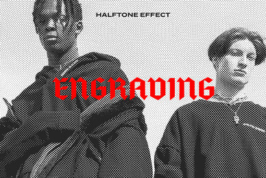 Engraving Halftone Effect