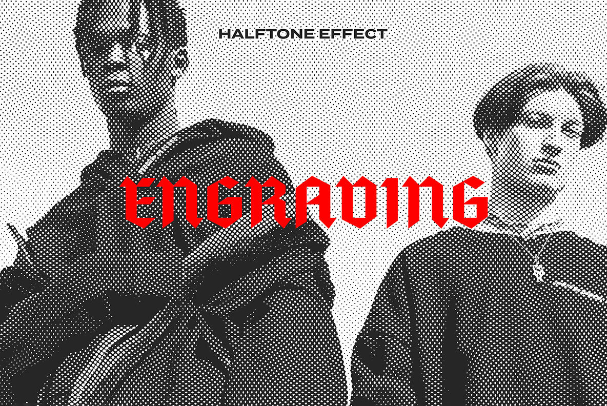 Engraving Halftone Effect 1