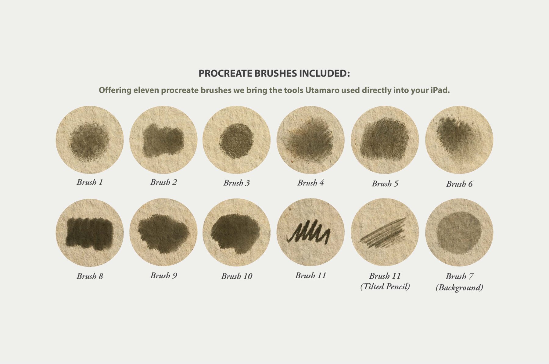 Kitagawa Utamaro Procreate Kit 4