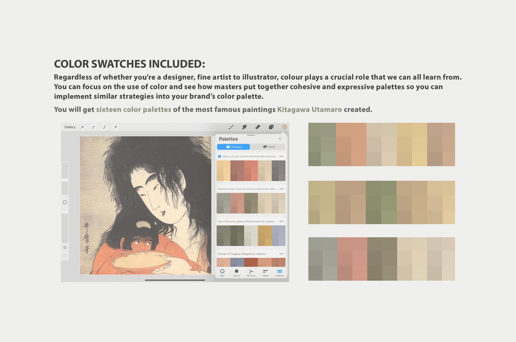 Kitagawa Utamaro Procreate Kit 7