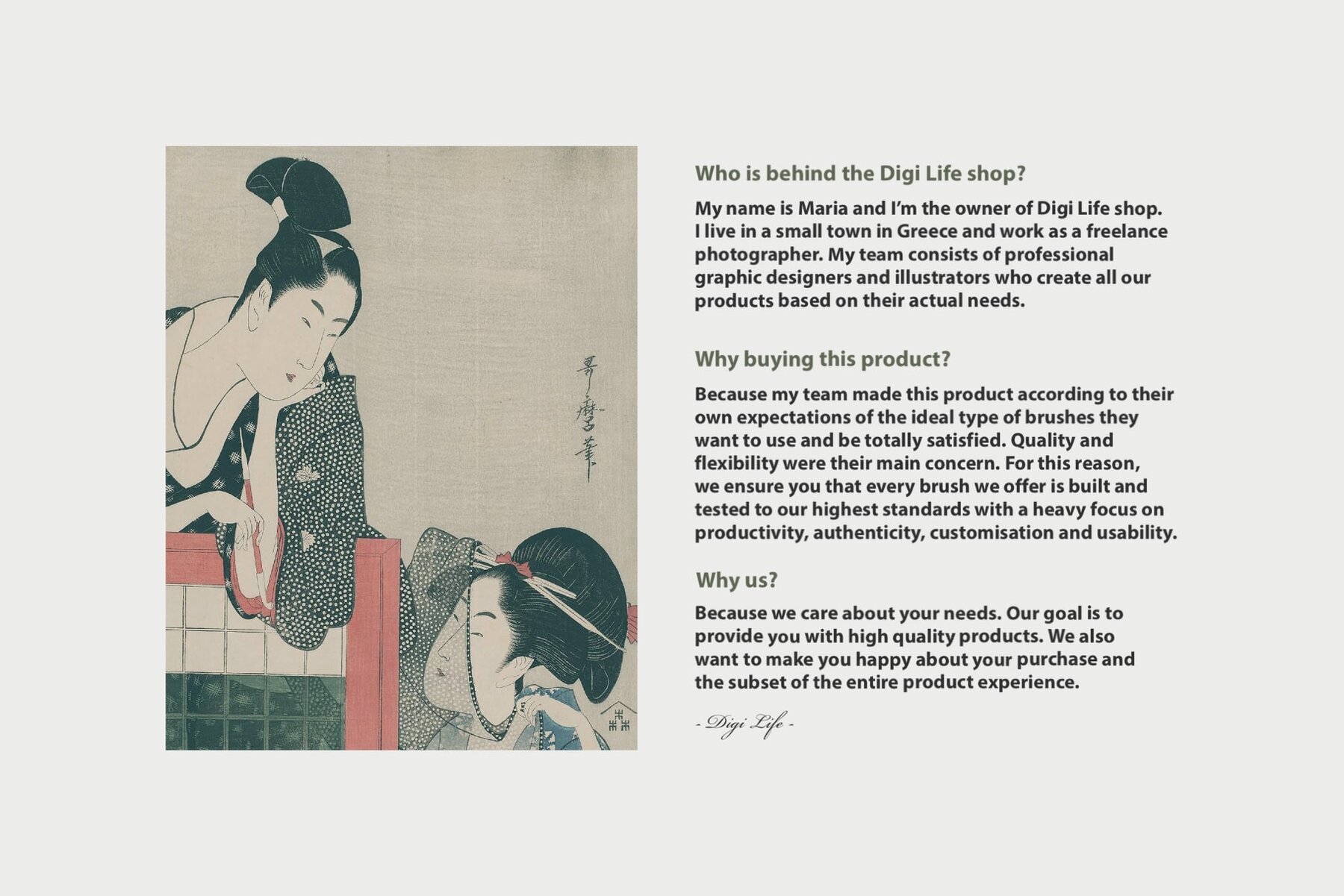 Kitagawa Utamaro Procreate Kit 9