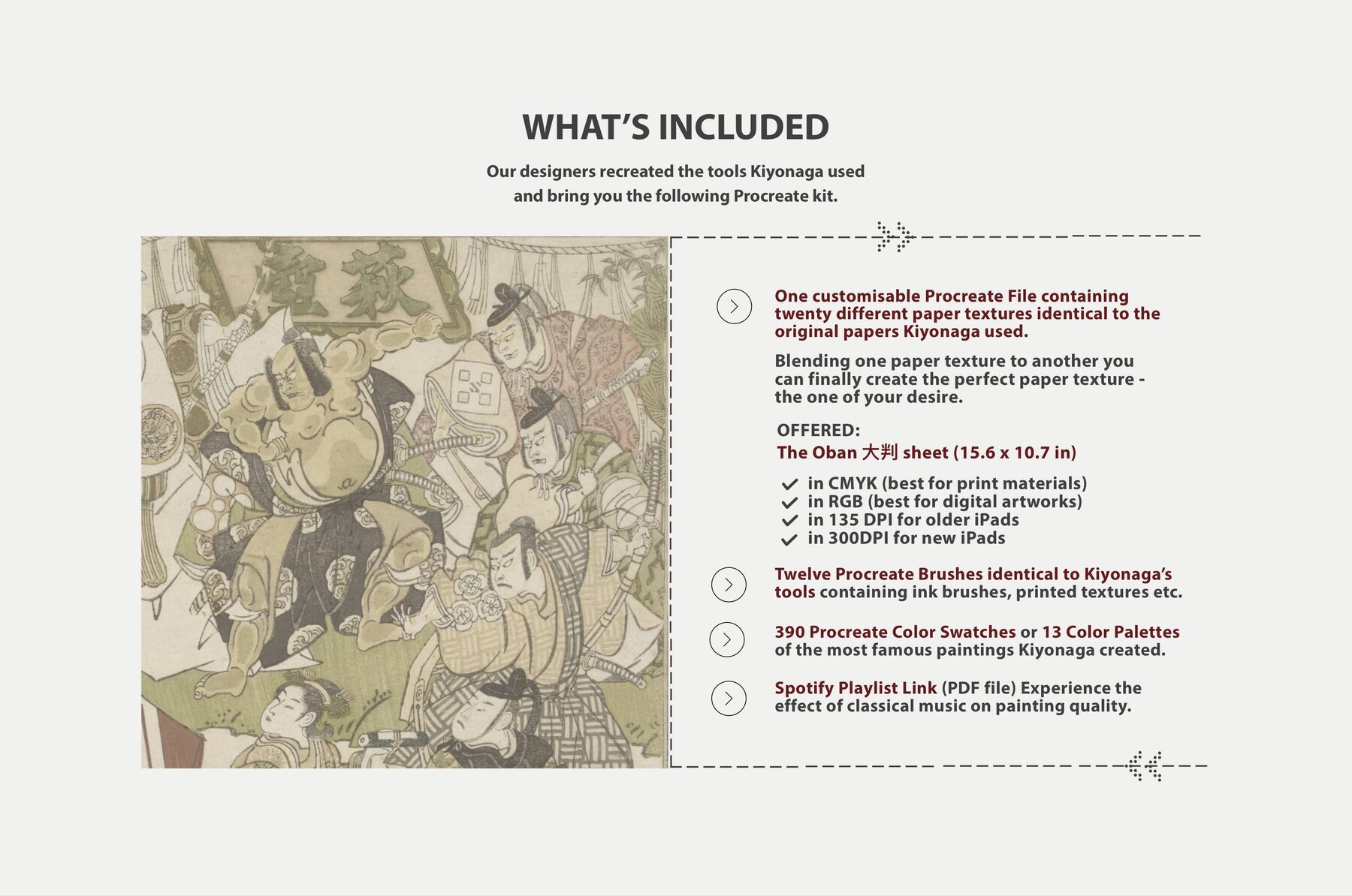 Torii Kiyonagas Procreate Kit 4