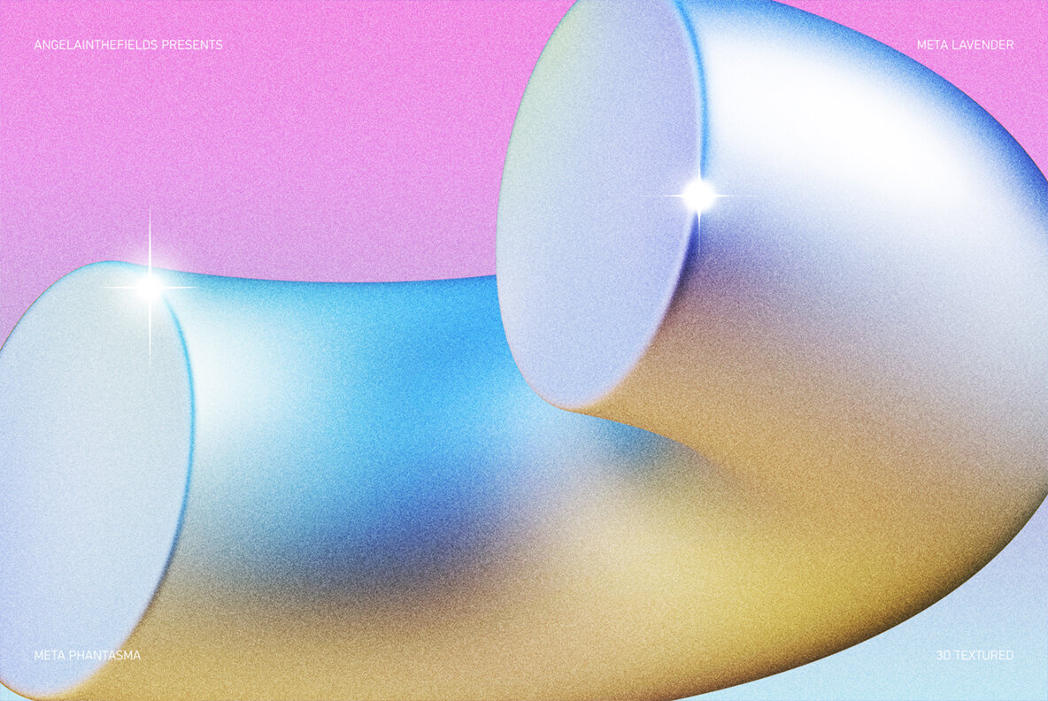 3D Meta Lavender Objects 4