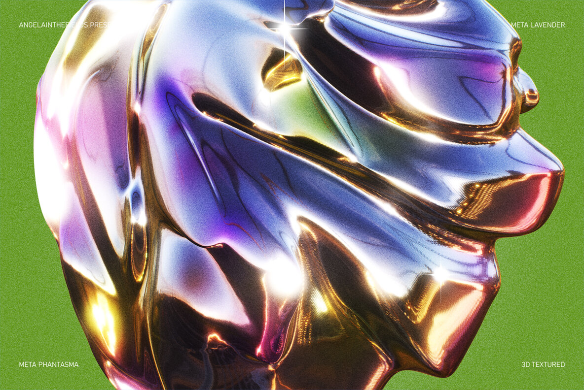 3D Meta Lavender Objects 7