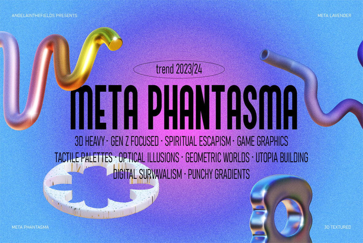 3D Meta Lavender Objects 8