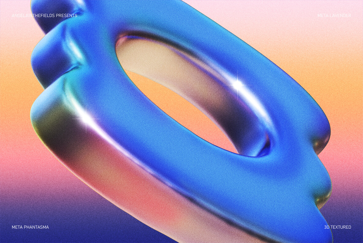 3D Meta Lavender Objects 16