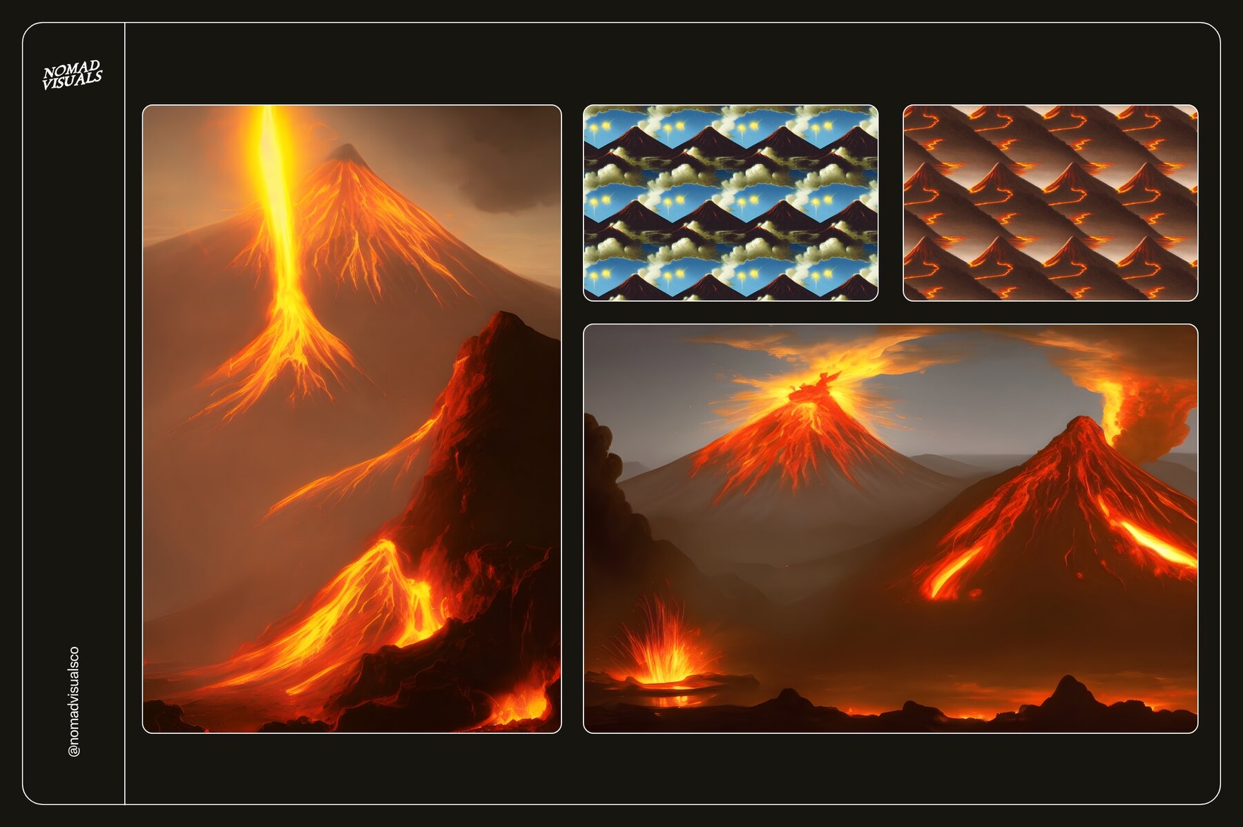 Volcano Illustrations 10