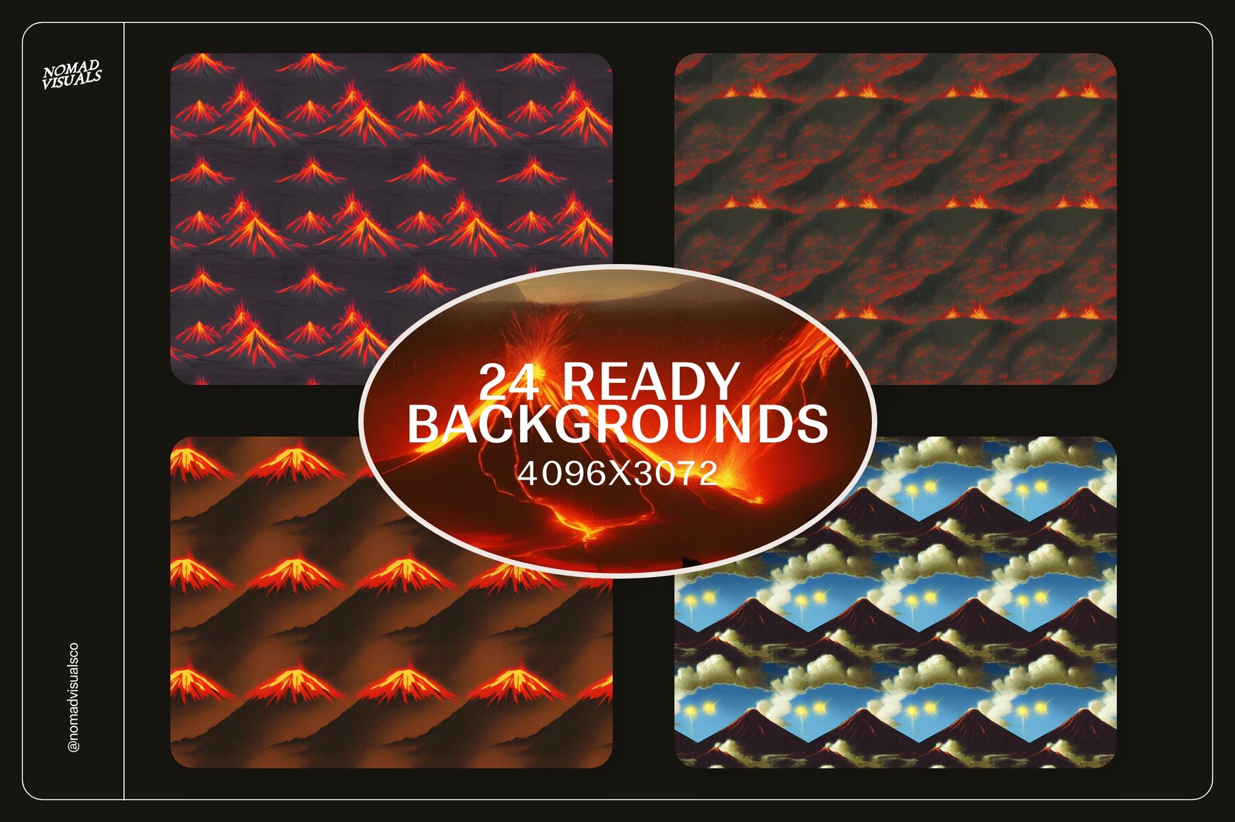 Volcano Illustrations 12