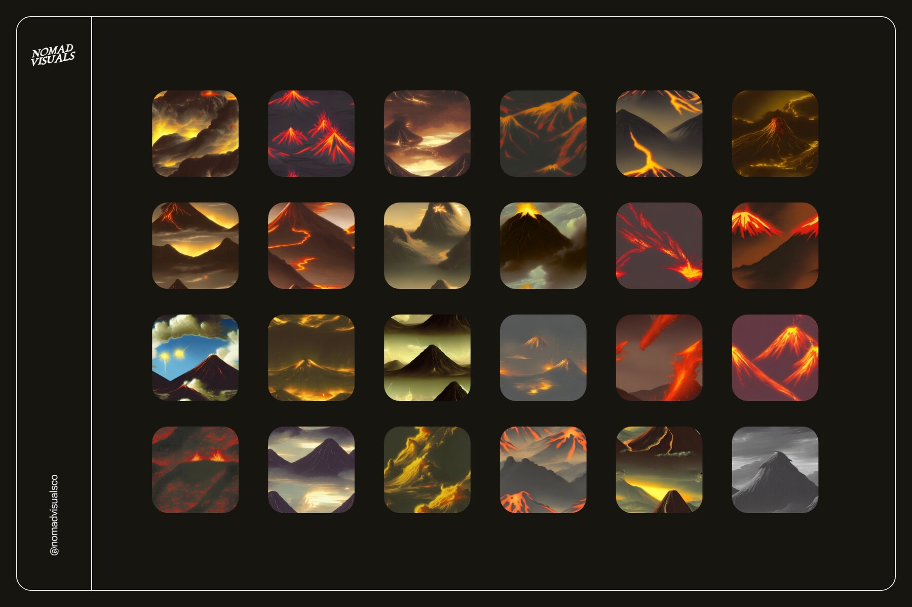 Volcano Illustrations 13