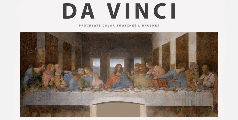 Leonardo Da Vinci Procreate Kit