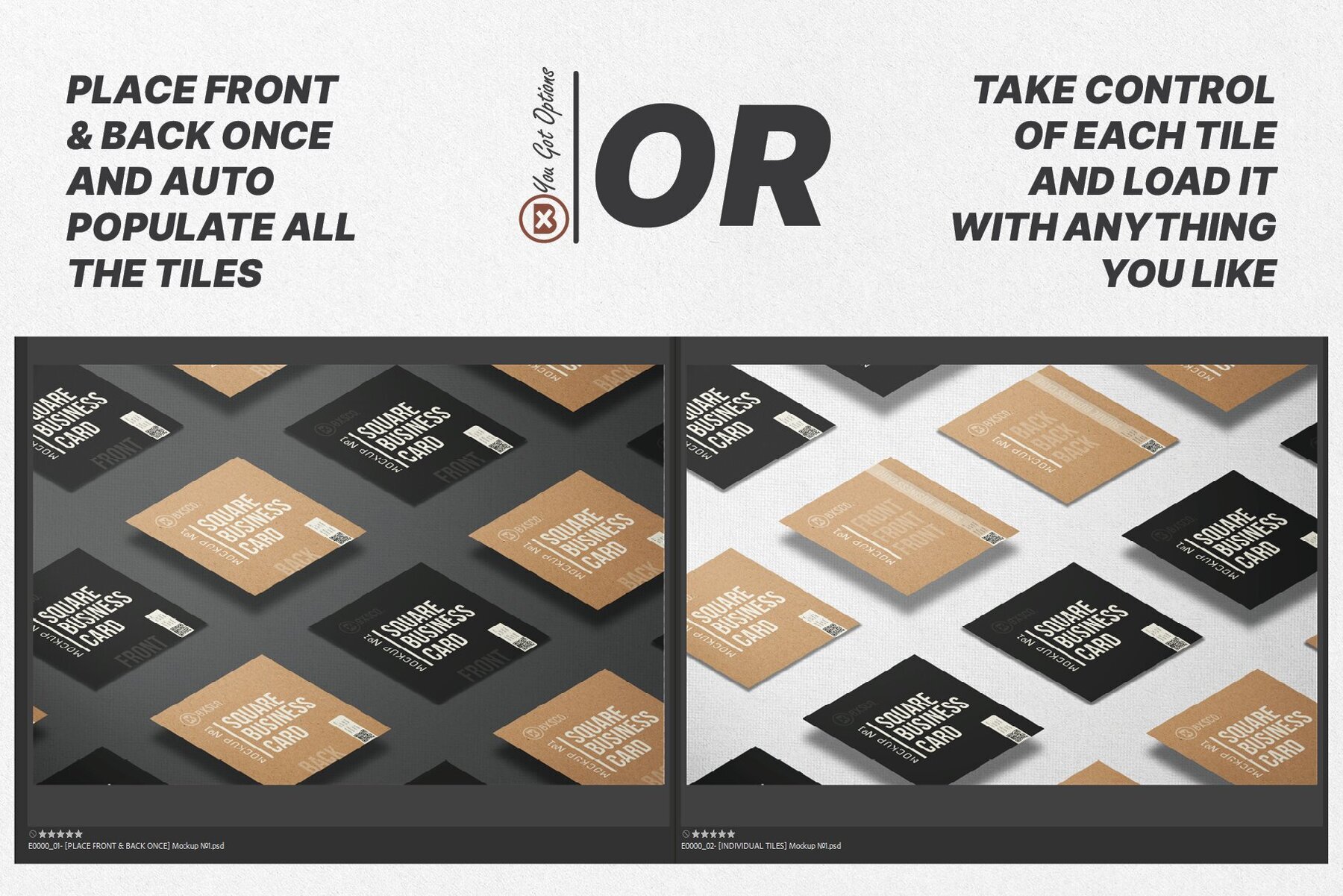 Square Business Card Mockup No  1 3