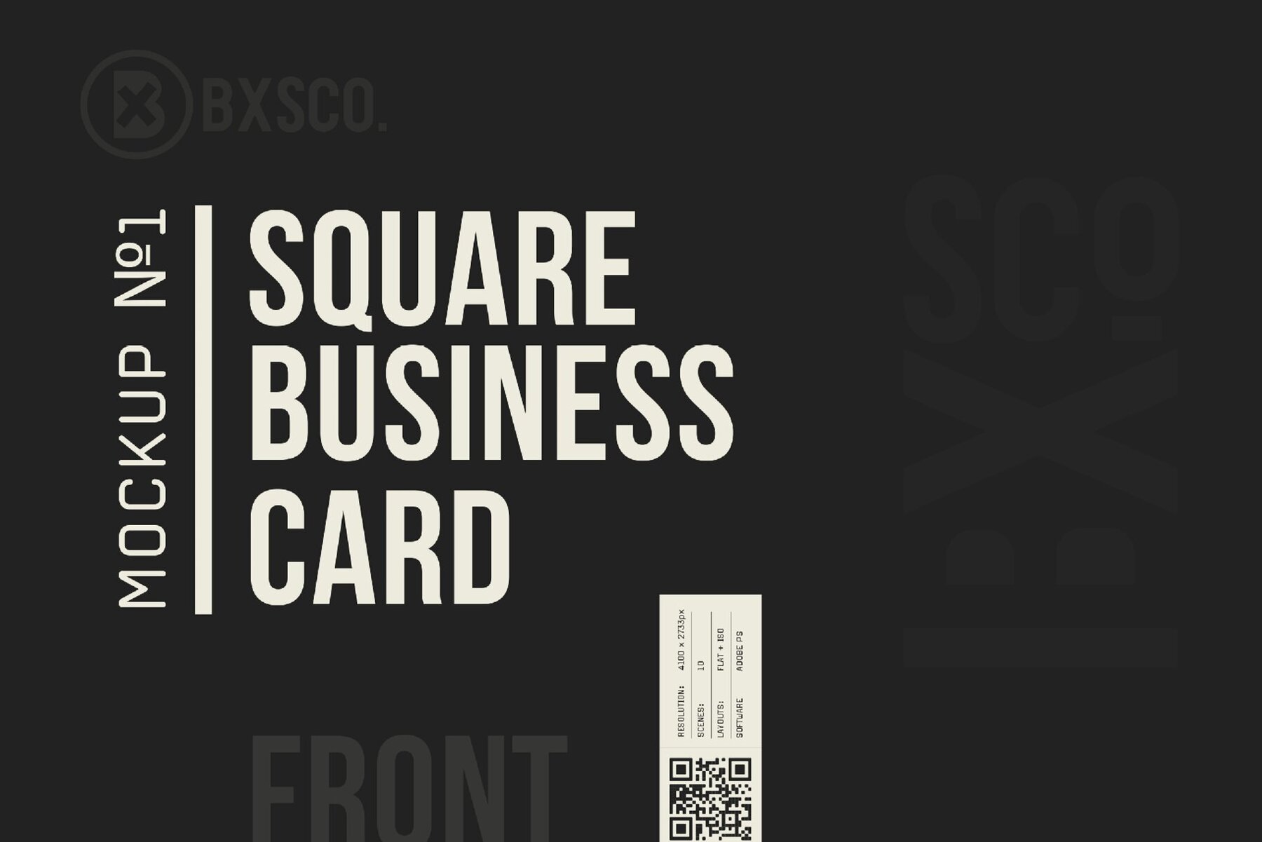 Square Business Card Mockup No  1 13