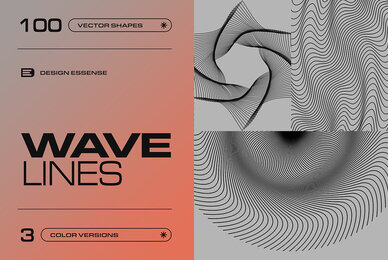 Wave Lines Vector Shapes
