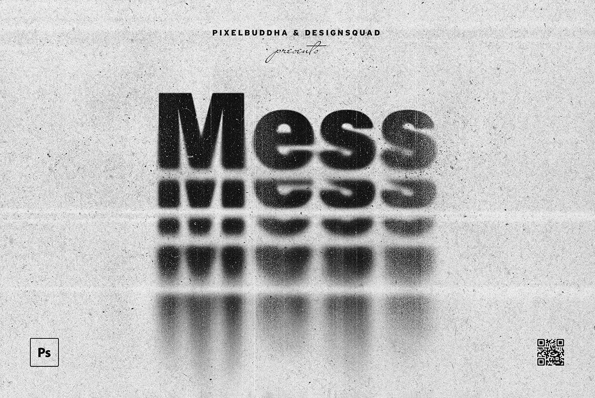 Messy Print Text   Logo Effect 1