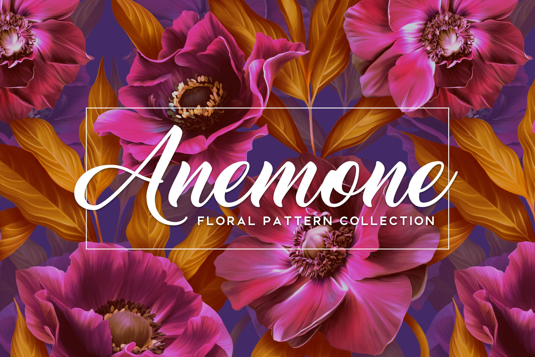 Anemone Floral Pattern Collection 1