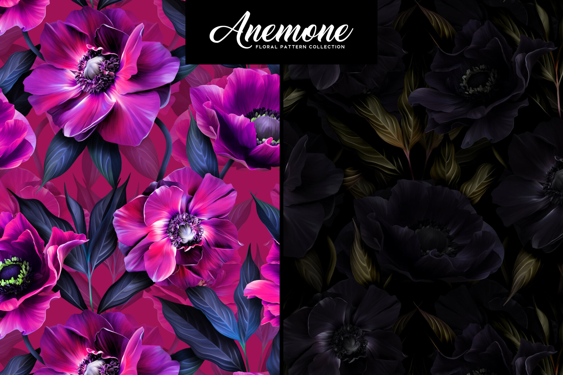Anemone Floral Pattern Collection 5