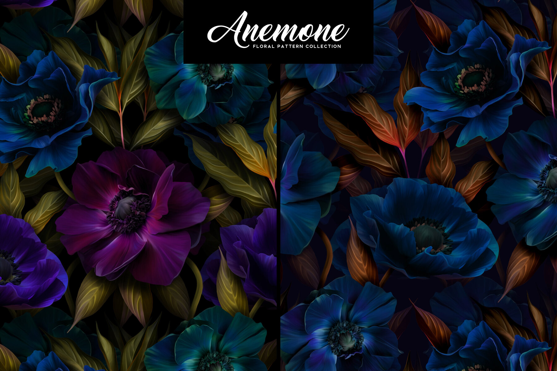 Anemone Floral Pattern Collection 6
