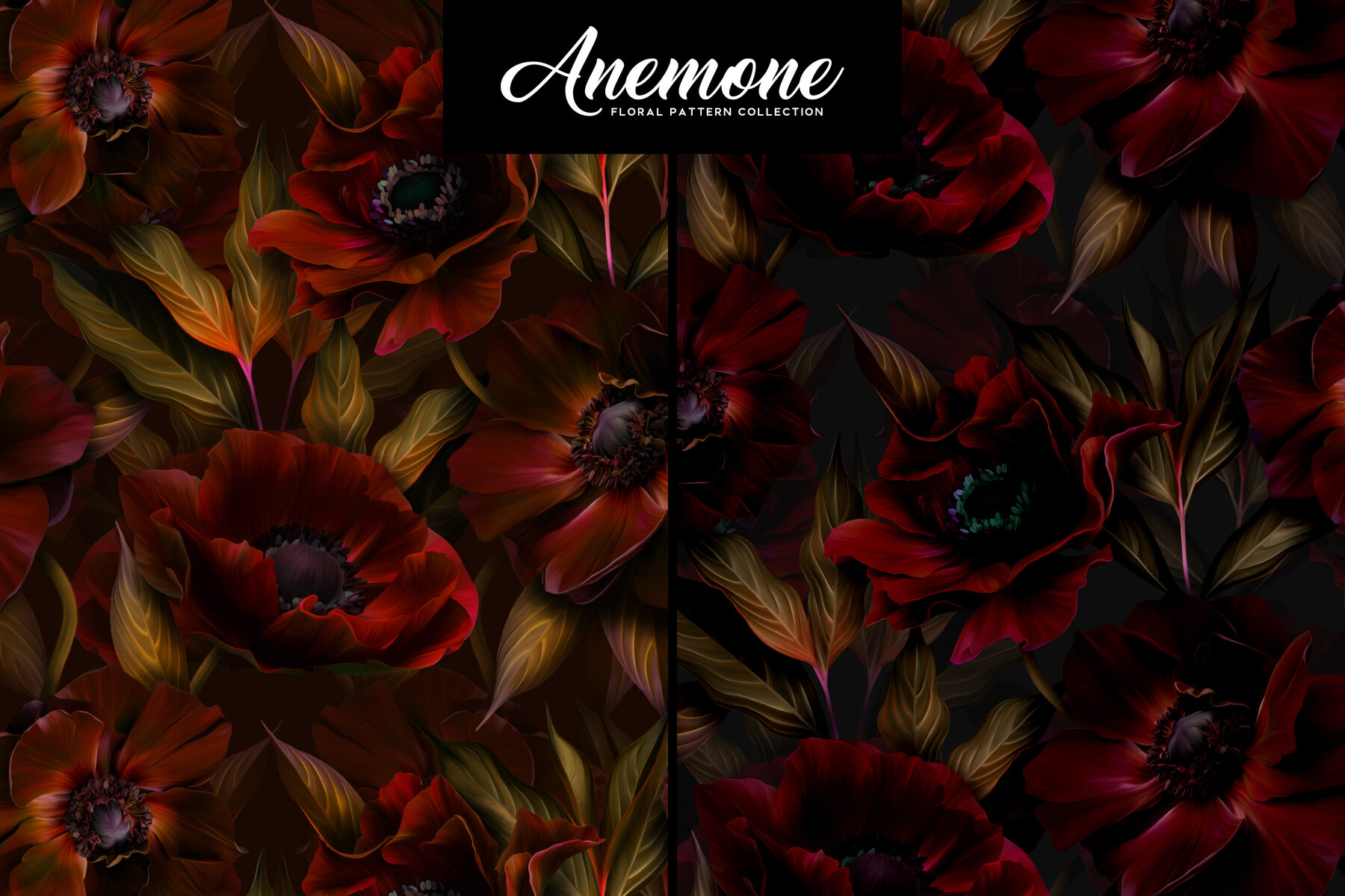 Anemone Floral Pattern Collection 7