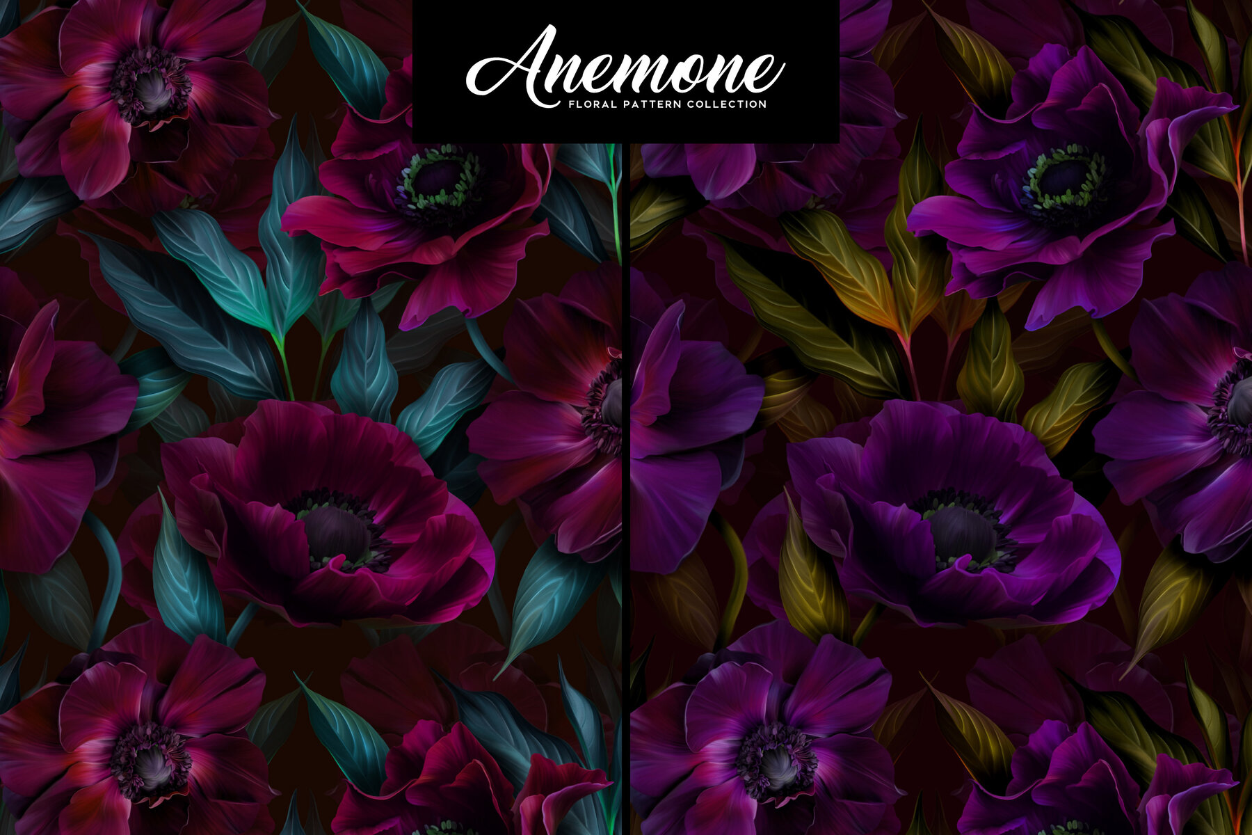 Anemone Floral Pattern Collection 9