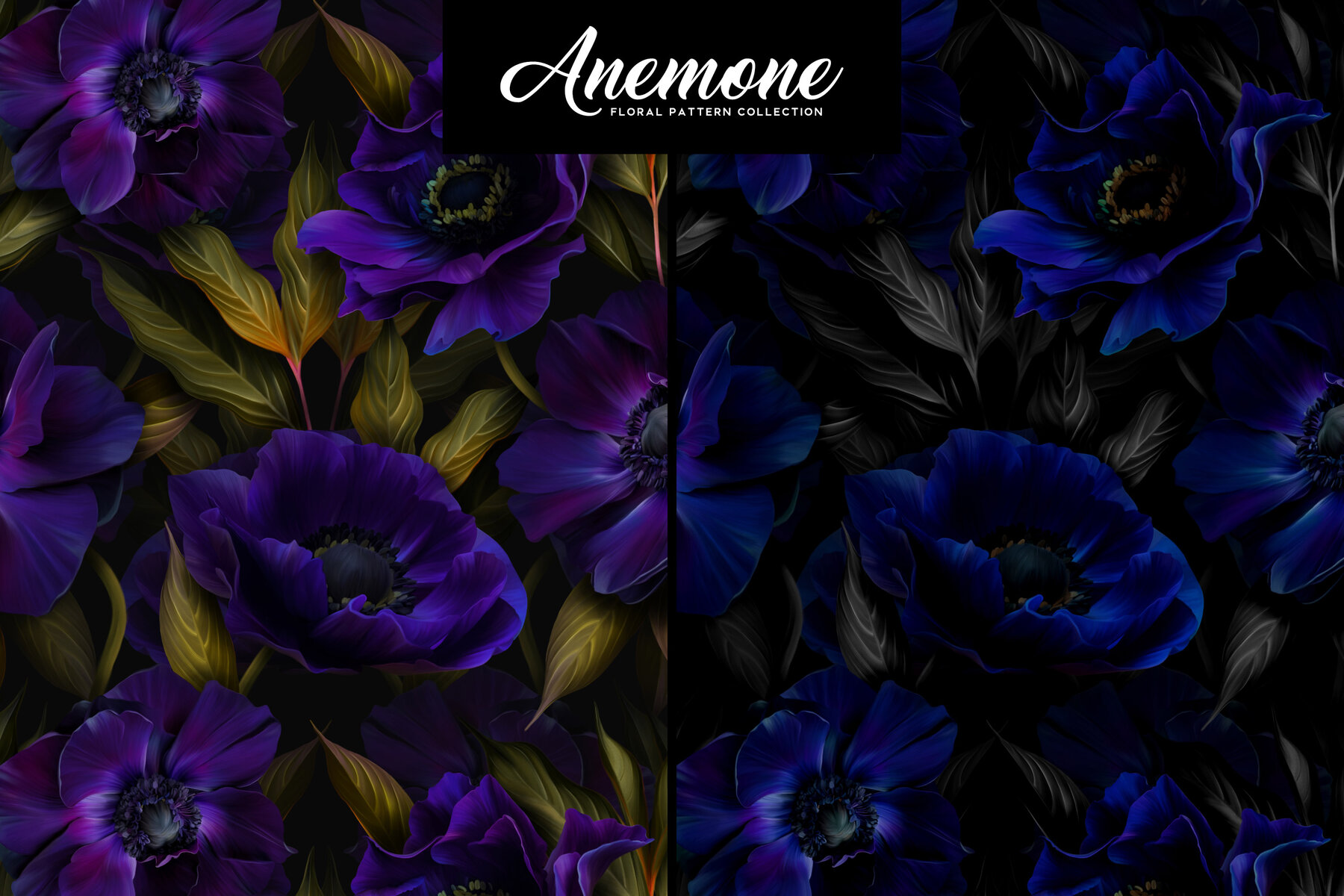 Anemone Floral Pattern Collection 10