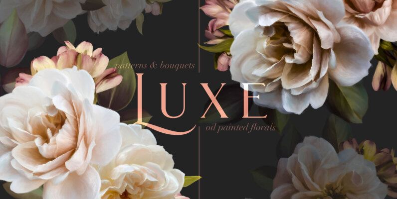 Luxe Oil Paint Floral Graphics