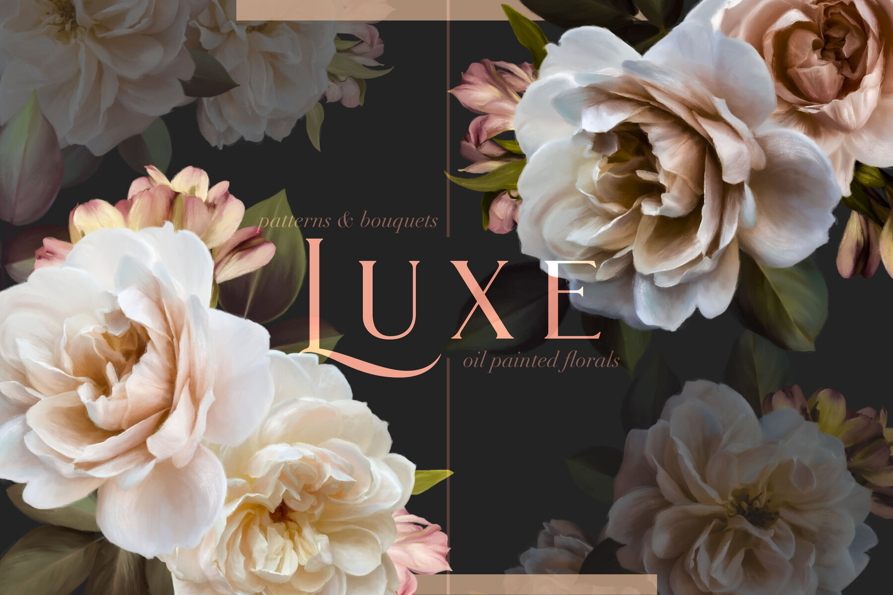 Luxe Oil Paint Floral Graphics 1