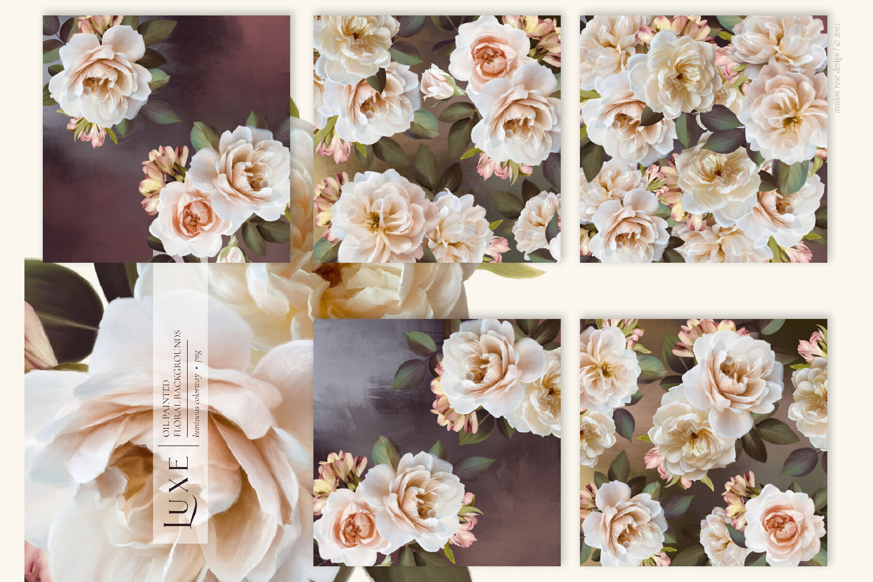 Luxe Oil Paint Floral Graphics 2