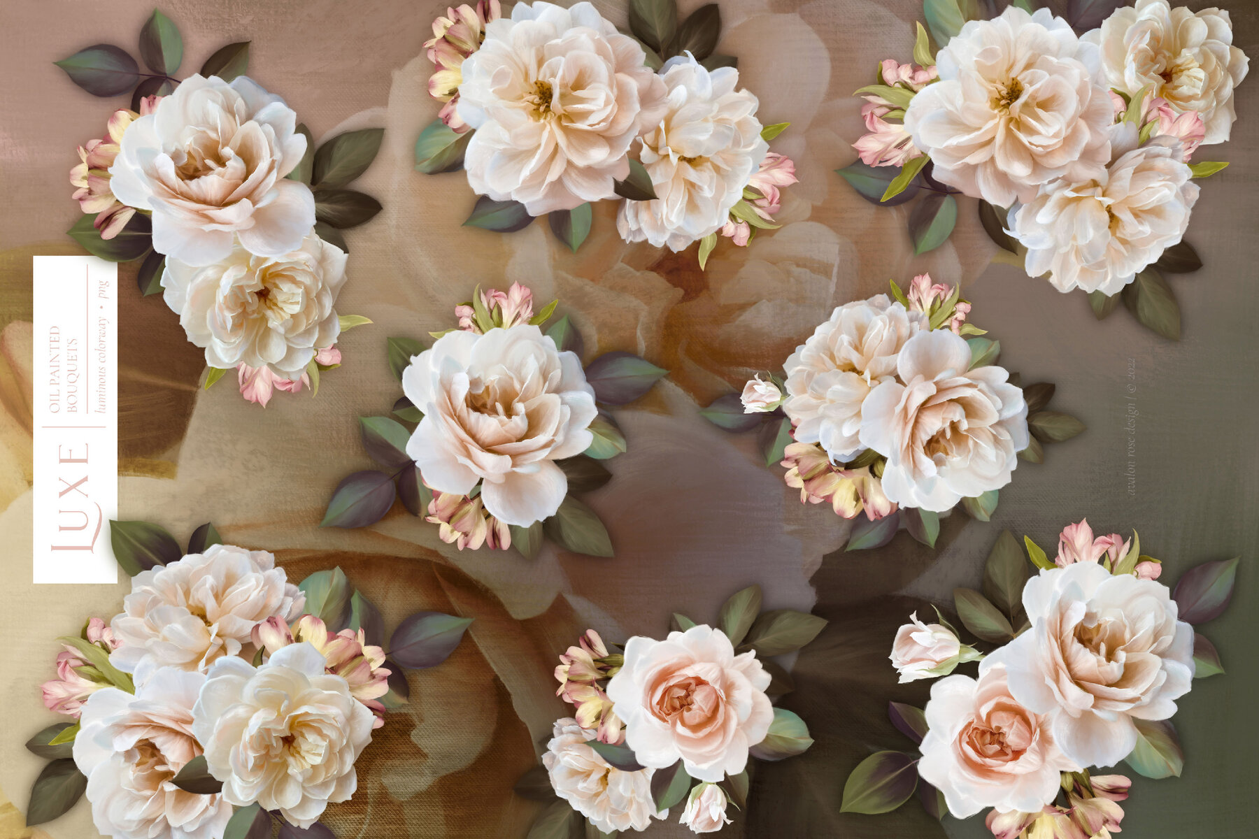 Luxe Oil Paint Floral Graphics 4