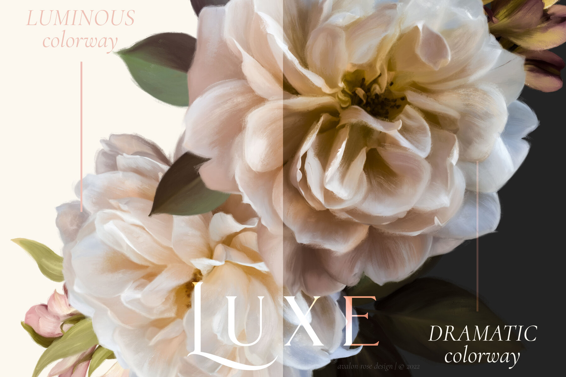 Luxe Oil Paint Floral Graphics 8